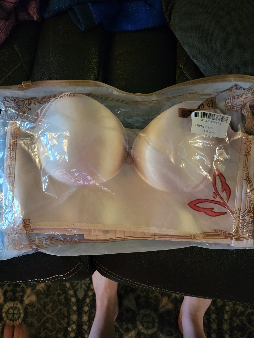 Source Unknown White Bra Size Chart Print